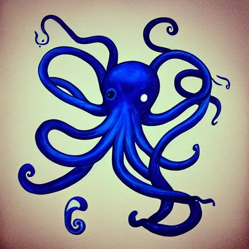 Image similar to “painted octopus, dotart, album art in the style of James Jean”