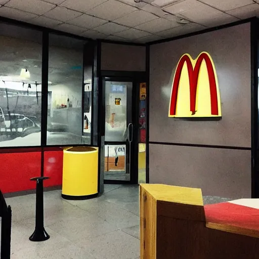 Image similar to “ mcdonald ’ s playplace haunted by demons, evil, spooky eerie, liminal ”