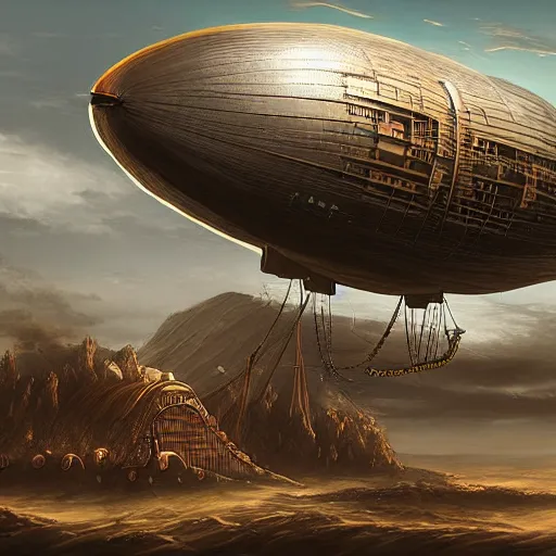 Prompt: african airship, digital artwork, extreme detail, fantasy artwork, video game concept art, 4 k