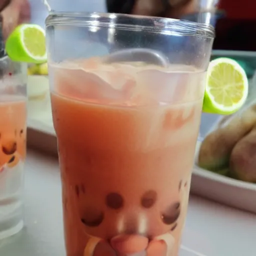 Image similar to blobfish bubble tea