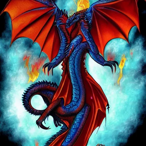 Prompt: dragon wings of fire graphixs fan art