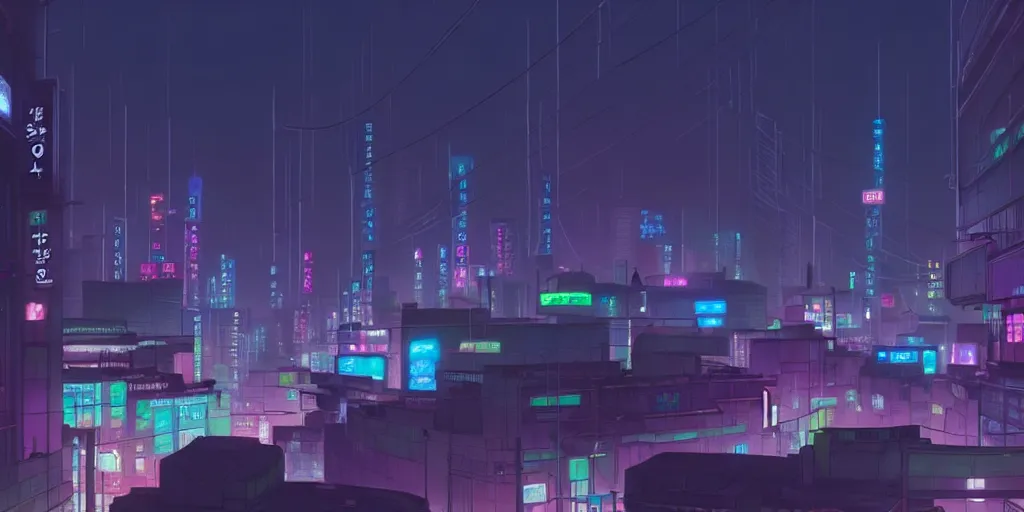 Prompt: a close up of a 'Seoul city' in the atmospheric solarpunk anime film, gouache matte background painting, neon noir, at night with lights, by makoto shinkai, in the anime series ergo proxy, beautiful specular edge highlights and rim lighting