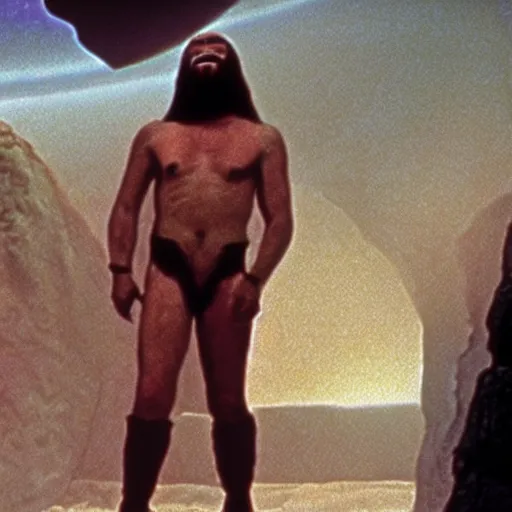 Image similar to an hdr photo of zardoz in the movie 2 0 0 1 a space odyssey cinematic large format