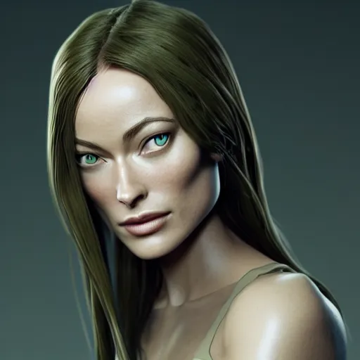 Image similar to olive as olivia wilde olive :, dynamic, particulate, intricate, elegant, highly detailed, centered, artstation, smooth, sharp focus, octane render