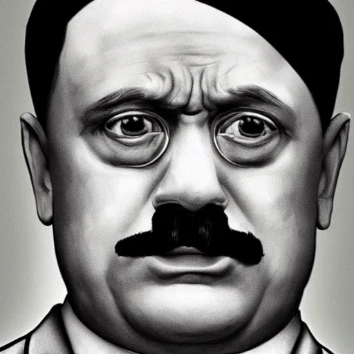 Prompt: hitler shot in head by seth rogen photorealistic