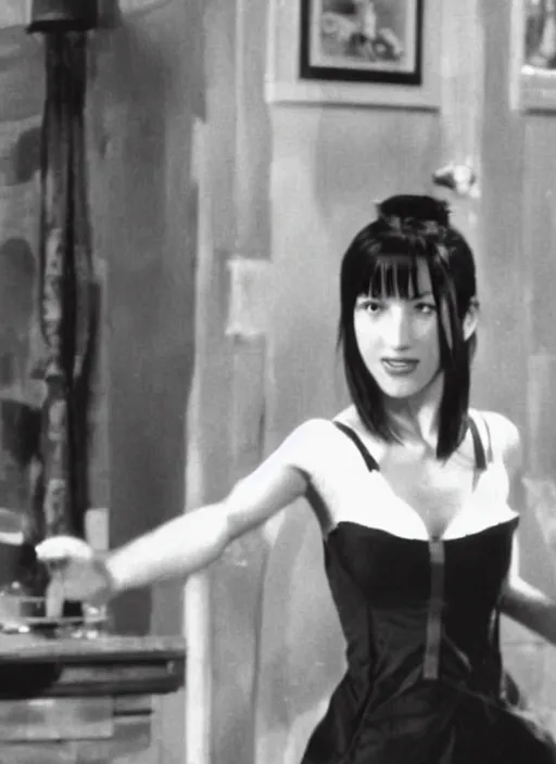 Image similar to film still of tifa lockhart in a comedy movie