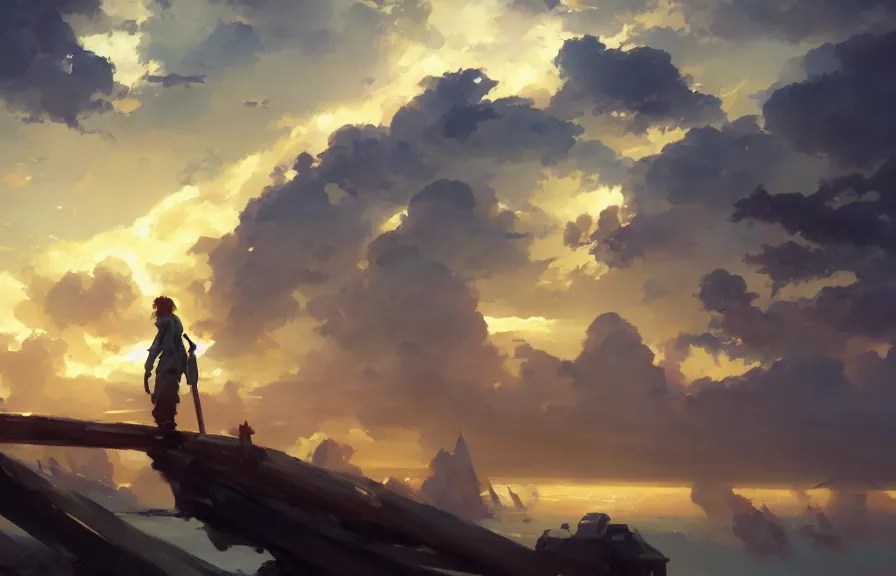 Prompt: greg manchess concept art of the sky fish dimension, key visual, ambient lighting, highly detailed, digital painting, artstation, concept art, sharp focus, by makoto shinkai and akihiko yoshida and hidari and wlop and greg rutkowski