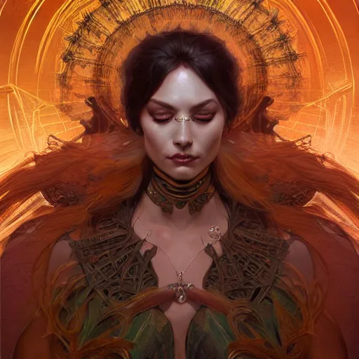 Image similar to portrait of a sinister Goddess seen from the perspective of an ant, intricate, highly detailed, digital painting, artstation, concept art, smooth, sharp focus, illustration, Unreal Engine 5, 8K, art by artgerm and greg rutkowski and alphonse mucha