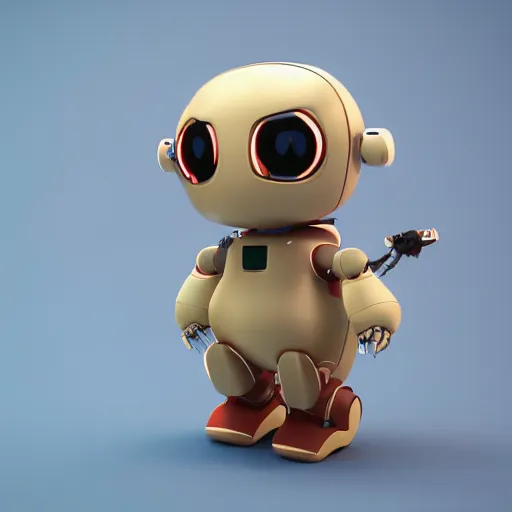 Image similar to cutie stuffed robot animal friends, unreal ungine 5, octane render, cinema 4 d, treding artstation