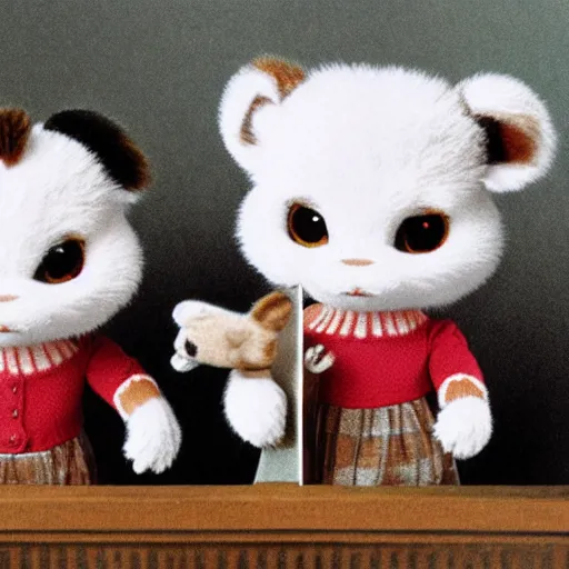 Image similar to the shining stanley kubrick calico critters