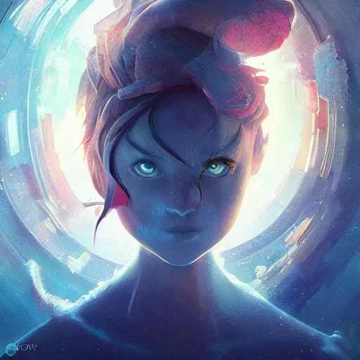 Image similar to into the mirrorverse, looking into mirrors to another world, sharp focus, art, illustrations by loish and ayanamikodon and irakli nadar and rossdraws and wlop,