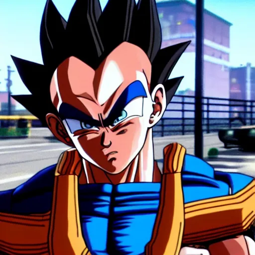 Image similar to vegeta in gta