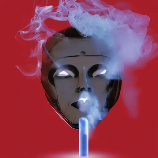 Image similar to a futuristic smoking