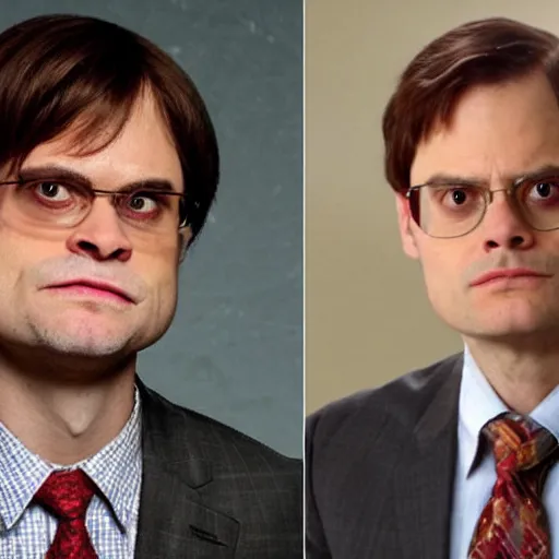 Image similar to Anthony Fauci mixed with Dwight Schrute