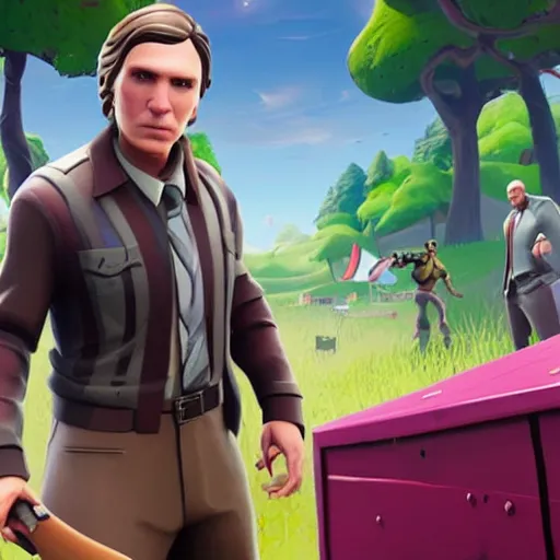 Prompt: paul dano in fortnite