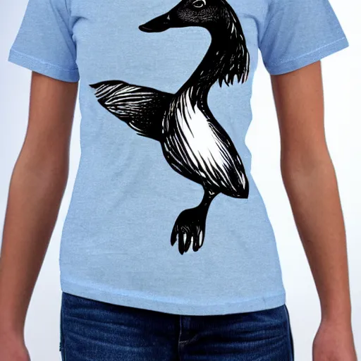 Image similar to cute goose t - shirt decal design