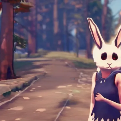 Image similar to A rabbit in the video game Life Is Strange