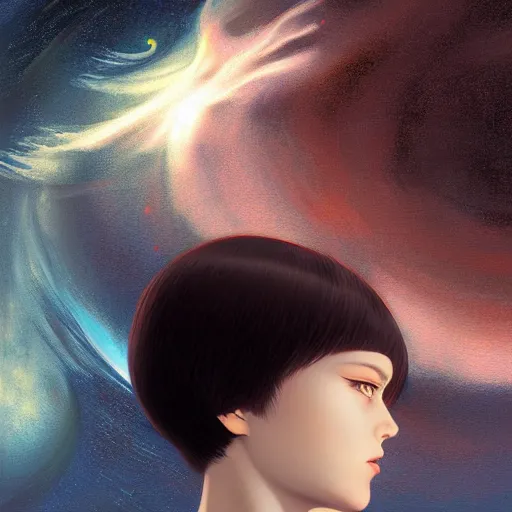 Image similar to the myth of creation, a detailed painting by Ilya Kuvshinov