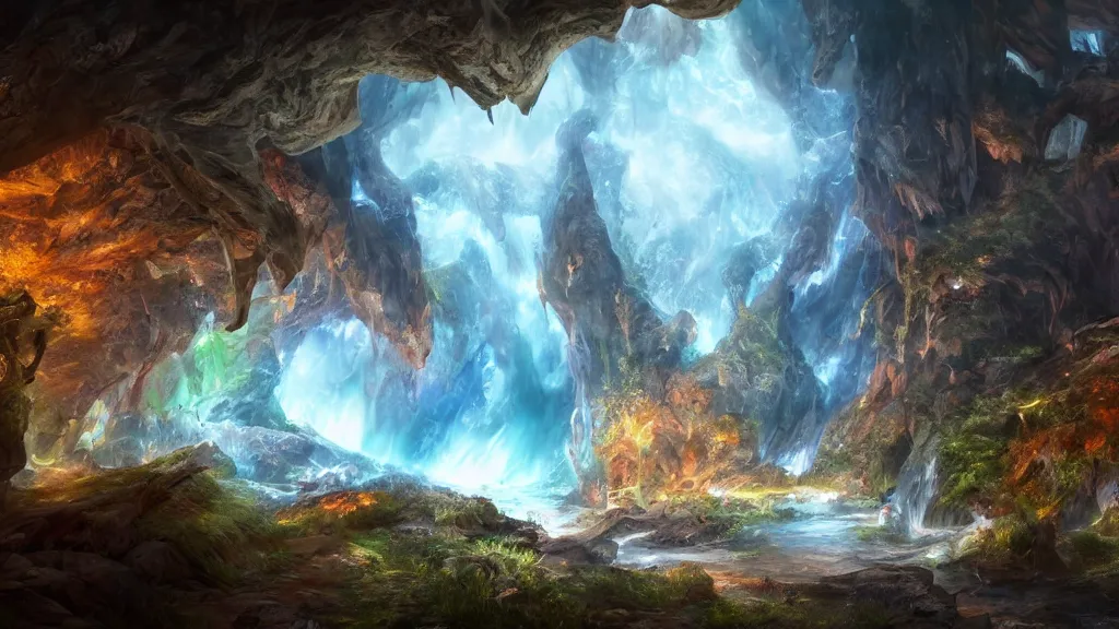 crystal cave, fantasy artwork, very very very | Stable Diffusion | OpenArt