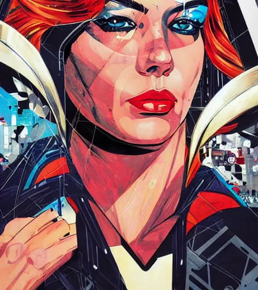 Prompt: portrait of a superhero, by DC comics and Sandra Chevrier