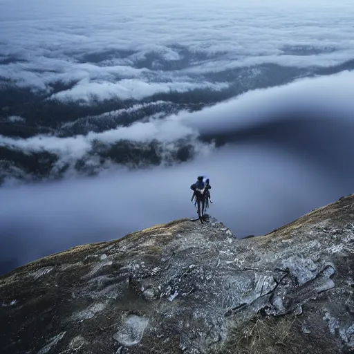 Image similar to Wanderer above the Sea of Fog