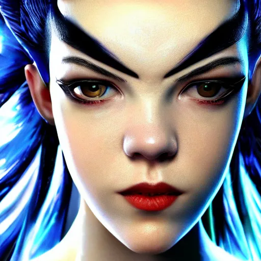 Image similar to Anya Taylor-Joy as Bayonetta 8k hyperdetailed photorealism HDR