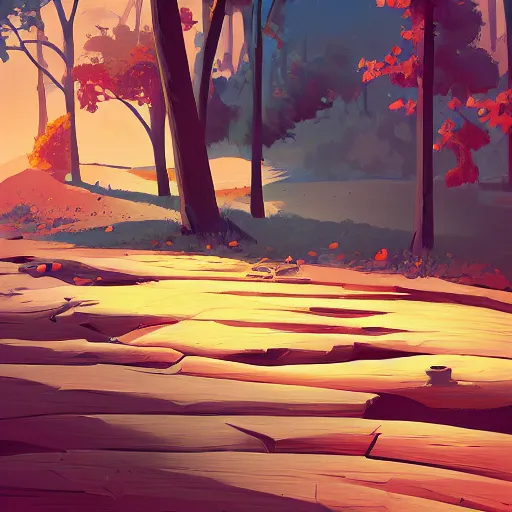 Image similar to digital painted stylized wood texture by james gilleard, tyler edlin, painterly, digital art, artstation,