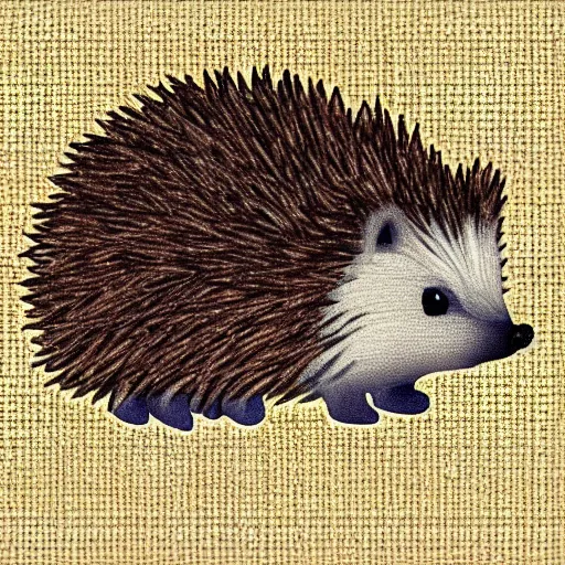 Image similar to twitch emote of a cute hedgehog