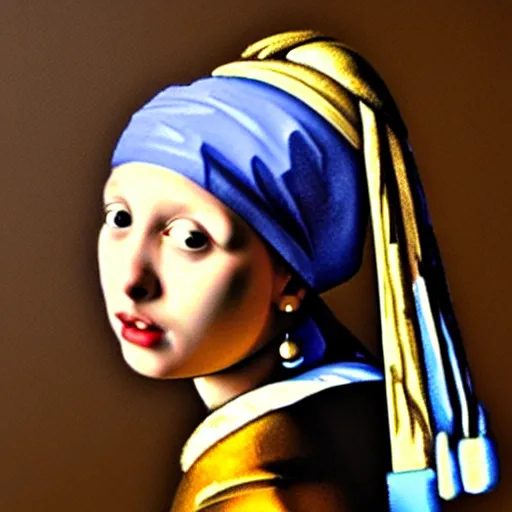 Image similar to matan schoeler styled portrait of the girl with the pearl earring