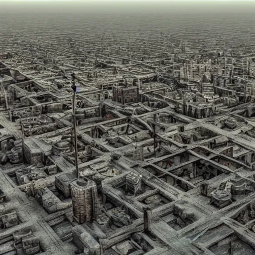 Prompt: a huge abandoned city, 4 k, photorealistic, digital image, sharp details, hd