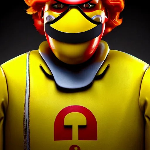 Prompt: ronald mcdonald in rainbow 6 siege, 4 k, hyper realistic, dslr, high resolution, landscape, beautiful