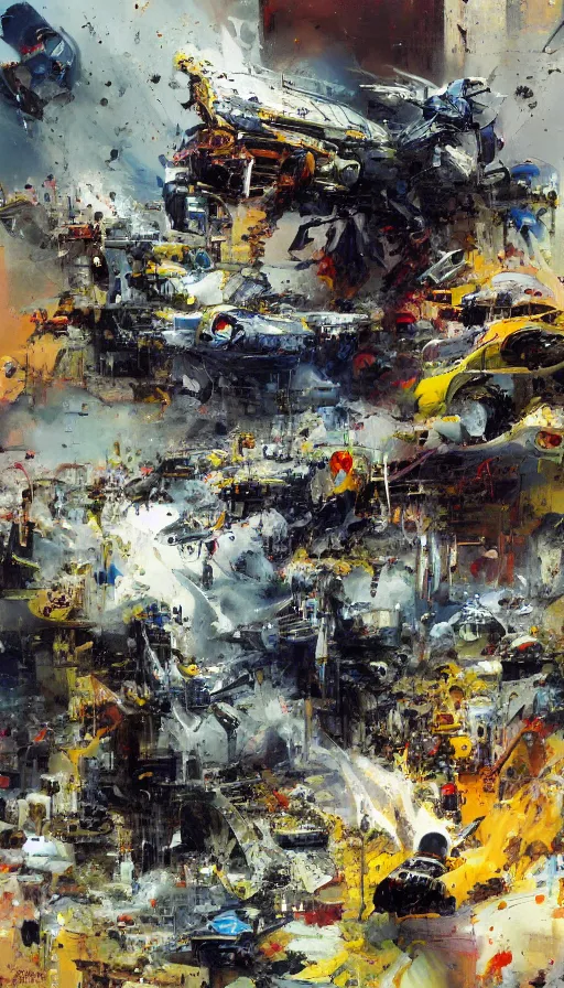 Image similar to life and death mixing together, by john berkey