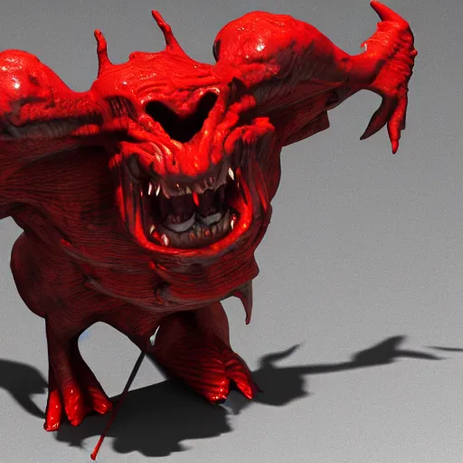 Image similar to monster demon, 3 d rendered