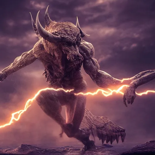 Image similar to full body pose, hyper - realistic photo of actor killing god and satan volumetric lighting, 8 k, octane perfectly detailed render, extremely hyper detailed, intricate, epic composition, cinematic lighting, masterpiece, trending artstation, very highly detailed, stunning, hdr, smooth, sharp focus, high resolution, award winning photo, dslr, 5 0 mm