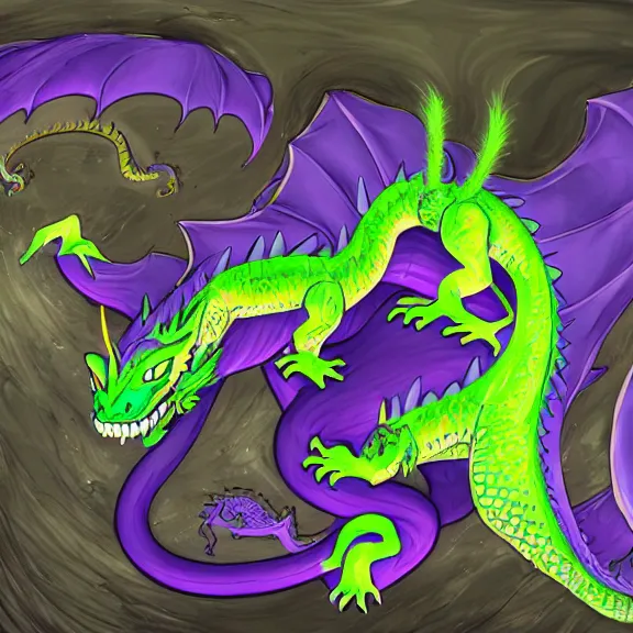 Image similar to inside a cavernous living stomach, the walls purple and pulsing, lots of acid pooling up on the floor, digesting and dissolving a small dragon, food pov, micro pov, vore, digital art, furry art, anthro art, high quality, 8k 3D realistic, macro art, micro art, Furaffinity, Deviantart, Eka's Portal, G6