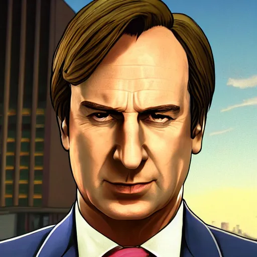 Image similar to Saul Goodman in Ace Attorney, 4k, detailed