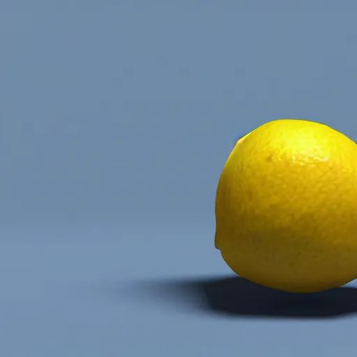 Prompt: a render of a low polygon lemon, unreal engine