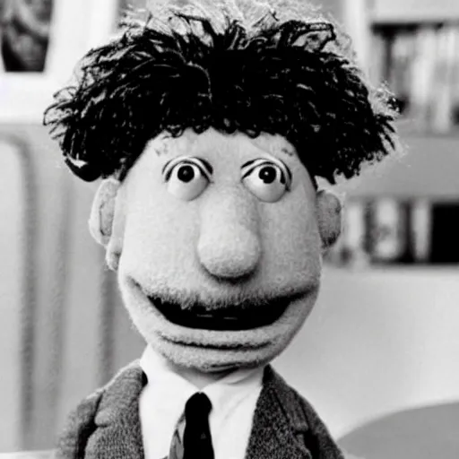 Image similar to Einstein as a Muppet.