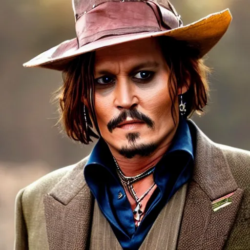 Image similar to johnny depp as woody