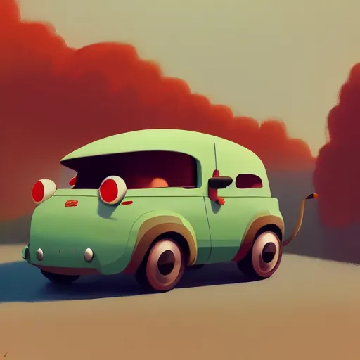 Image similar to goro fujita ilustration car, painting by goro fujita, sharp focus, highly detailed, artstation