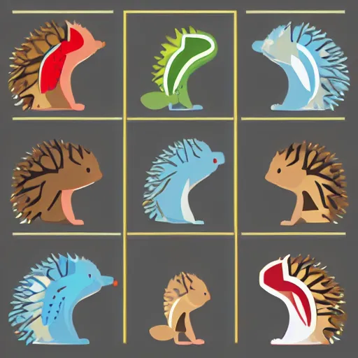 Image similar to hedgehog vector art cute sideview