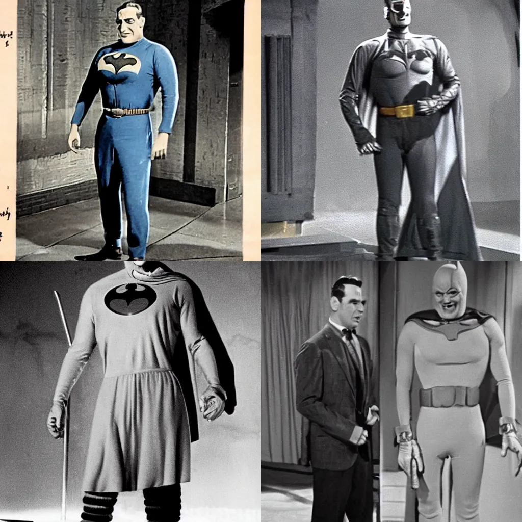 Mr Freeze In Batman 1960 Tv Show Old Costume Stable Diffusion