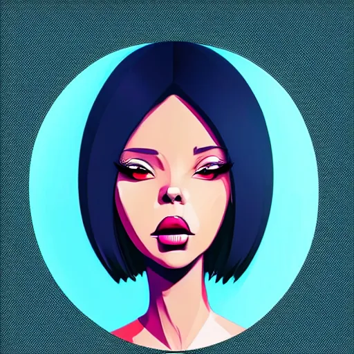 Image similar to 2 d character design, female rapper, vector art, digital art, portrait, 4 k, 8 k, sharp focus, smooth, illustration, concept art, music artist