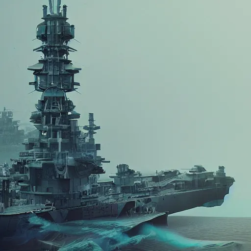 Image similar to A clockwork battleship, intricate artwork by Tooth Wu and wlop and beeple, octane render, hyper realism, 8k