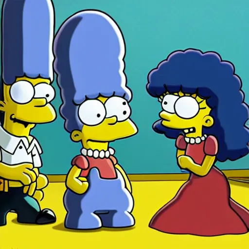 Image similar to Squid Game (2021) episode featuring The Simpsons in Squid Game.