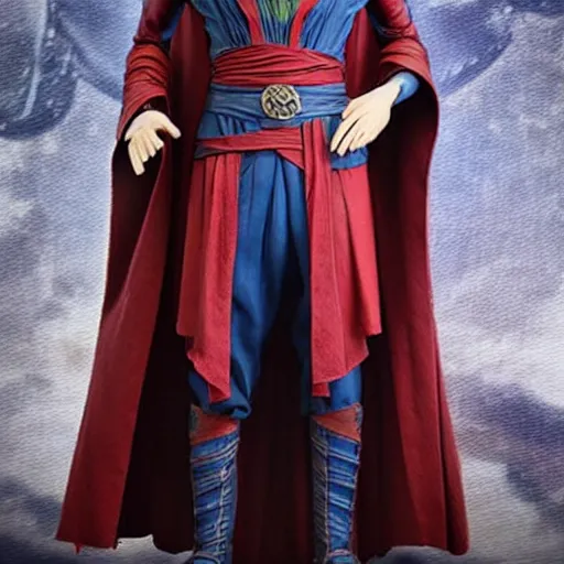 Prompt: a wax statue of doctor strange, realistic, detailed, smooth,
