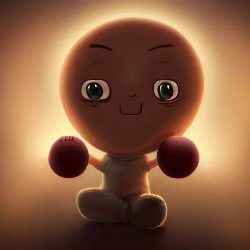 Image similar to baby stewie with a football shaped head, huggy wuggy from poppy playtime video game, fullbody, ultra high detailed, glowing lights, oil painting, greg rutkowski, charlie bowater, beeple, unreal 5, daz, hyperrealistic, octane render, rpg portrait, dynamic lighting, fantasy art, beautiful face