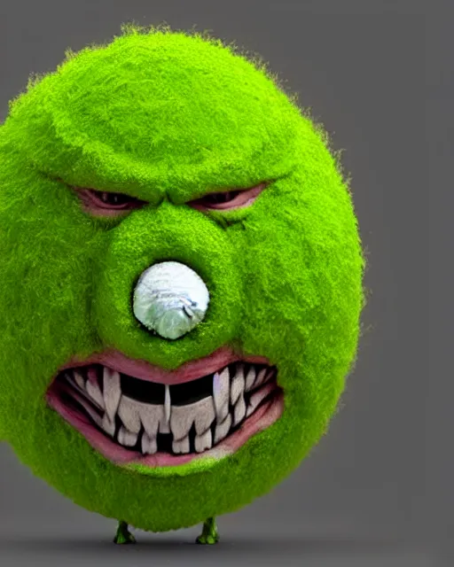 Prompt: highly detailed vfx portrait of a character of a tennis ball monster stephen bliss, chalk, unrealengine, basil gogos