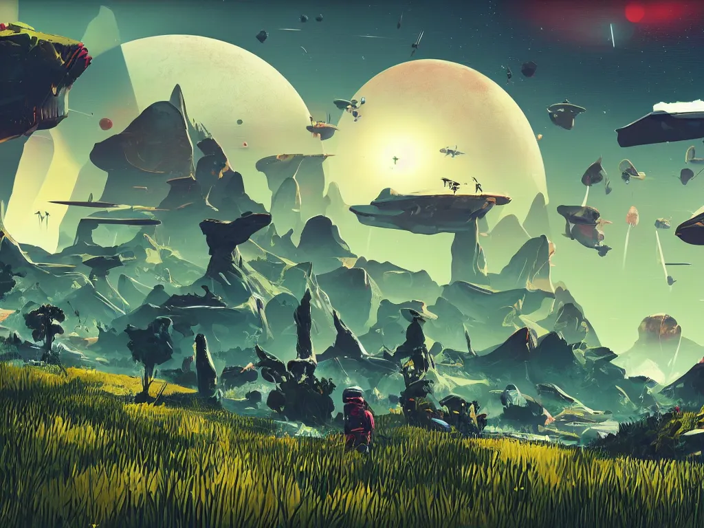 Image similar to no mans sky vibes