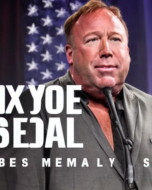 Prompt: Alex Jones is selling snake oil.